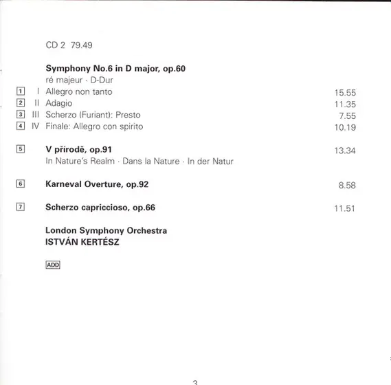 Antonín Dvořák - London Symphony Orchestra, István Kertész - The Symphonies Nos. 4-6-8