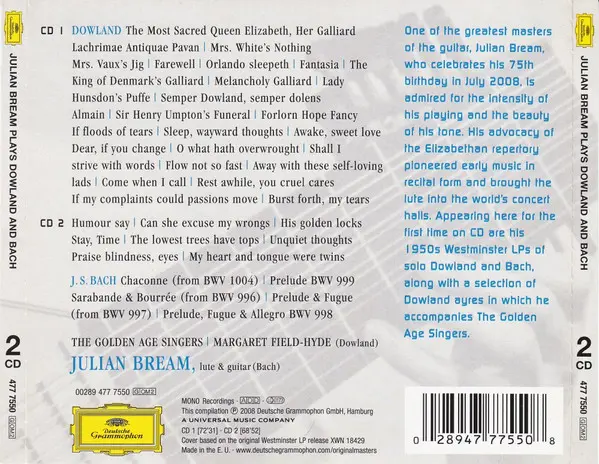 Julian Bream - Julian Bream Plays Dowland And Bach-1