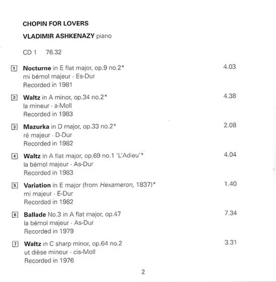 Vladimir Ashkenazy - Chopin For Lovers-14