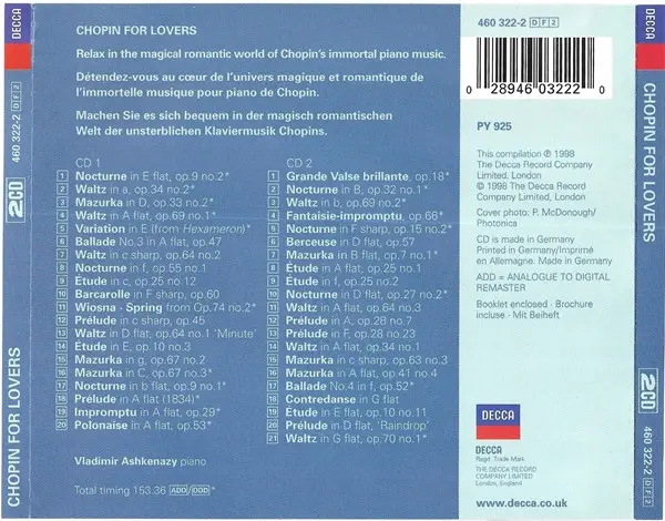 Vladimir Ashkenazy - Chopin For Lovers-2