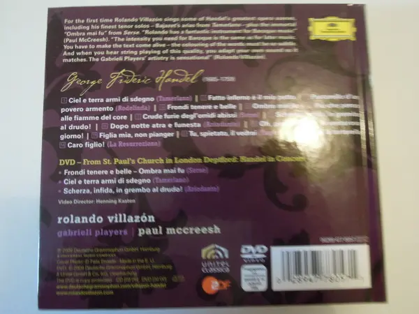 Georg Friedrich Händel – Rolando Villazón, Gabrieli Players, Paul McCreesh - Handel-3