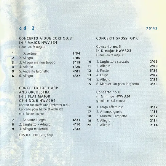 Georg Friedrich Händel, The English Concert, Trevor Pinnock - Music For The Royal Fireworks / Concerti Grossi / Water Music-5