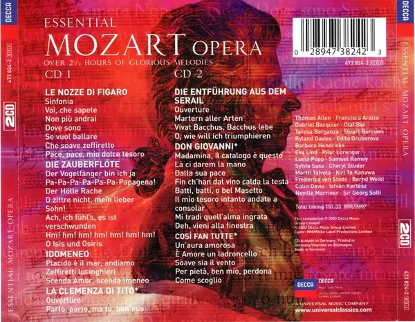 Wolfgang Amadeus Mozart - Essential Mozart Opera-1