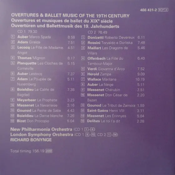 Richard Bonynge, New Philharmonia Orchestra, London Symphony Orchestra - Overtures & Ballet Music-1