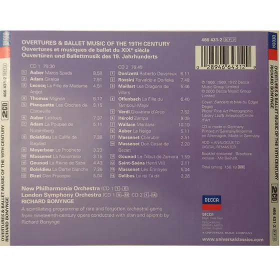 Richard Bonynge, New Philharmonia Orchestra, London Symphony Orchestra - Overtures & Ballet Music-2
