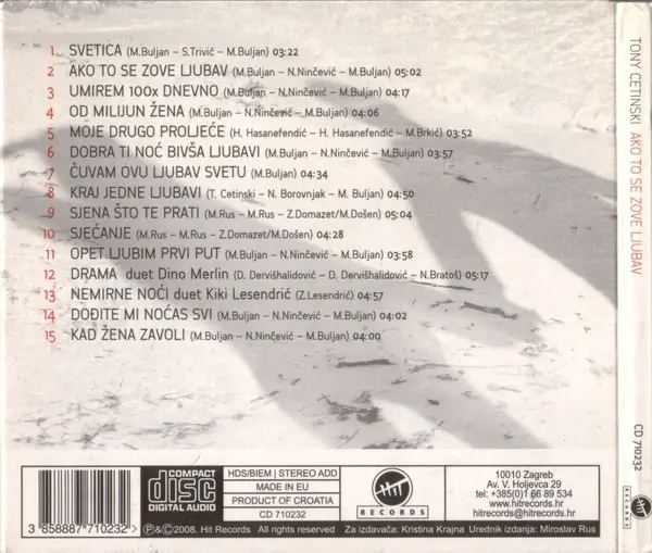 Tony Cetinski - Ako To Se Zove Ljubav-1