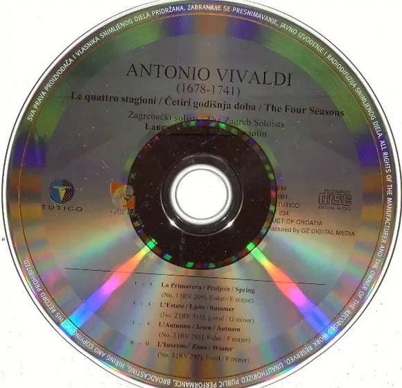 Antonio Vivaldi, Zagrebački Solisti, Laura Vadjon - Le Quattro Stagioni / Četiri Godišnja Doba / The Four Seasons-2
