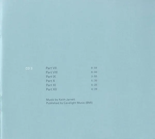 Keith Jarrett - Paris / London · Testament-12