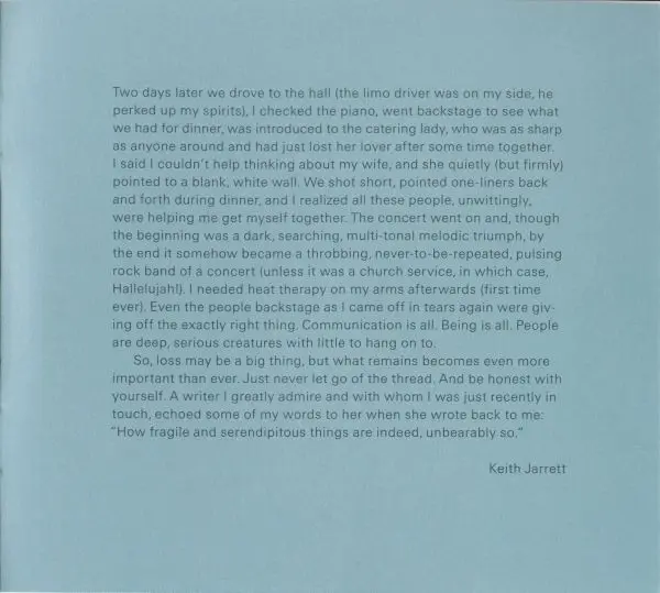 Keith Jarrett - Paris / London · Testament-18
