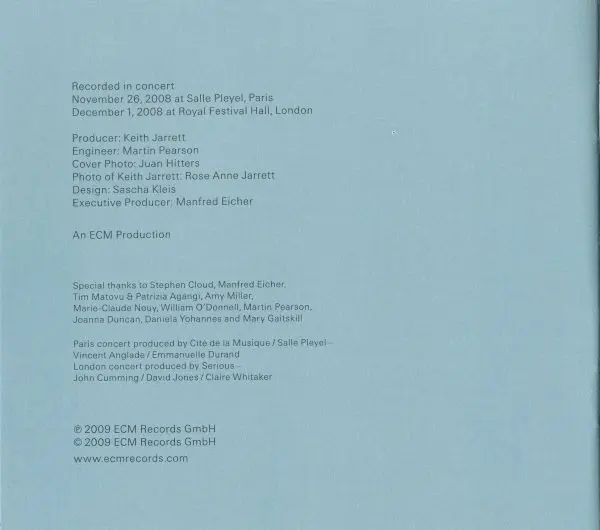 Keith Jarrett - Paris / London · Testament-19