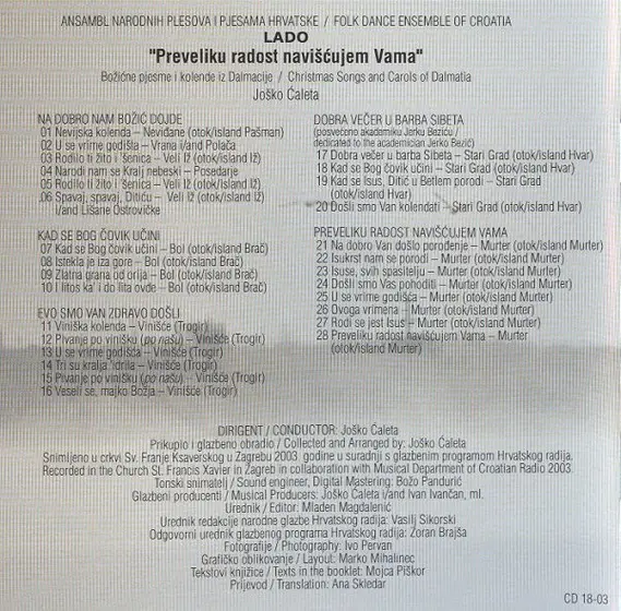 Lado (2) - Preveliku Radost Navišćujem Vama-2
