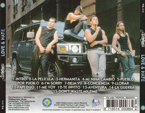 Aventura - Love & Hate-3