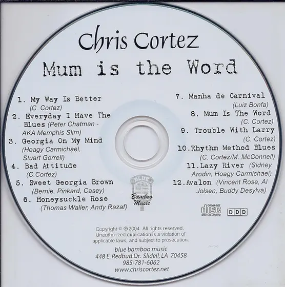Chris Cortez (2) - Mum Is The Word-2
