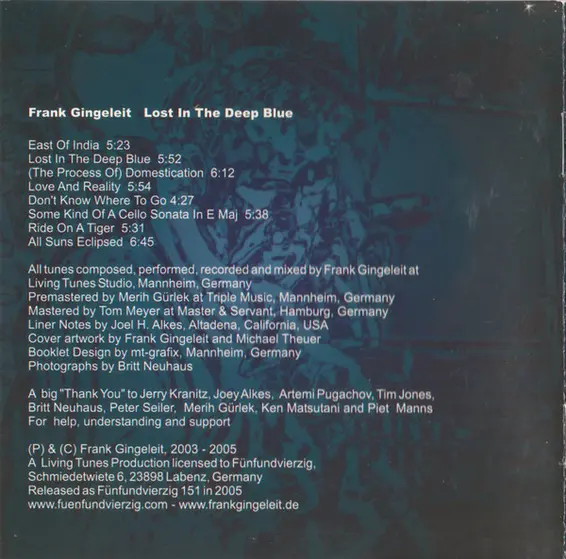 Frank Gingeleit - Lost In The Deep Blue-10