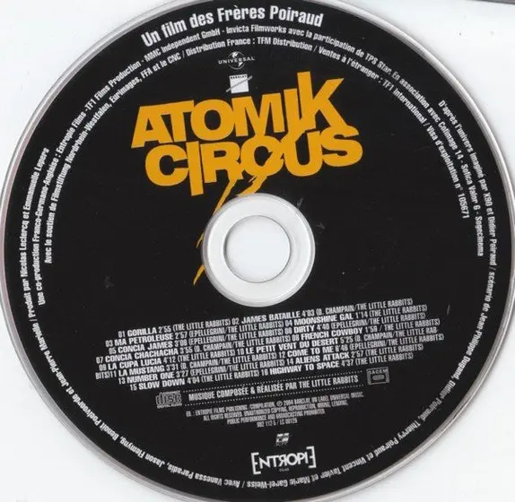 The Little Rabbits Feat. Vanessa Paradis - Atomik Circus (Bande Originale Du Film Composée Et Arrangée Par)-3