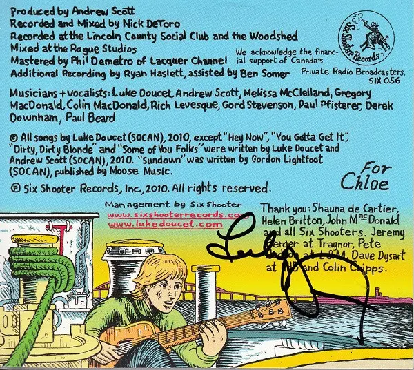 Luke Doucet And The White Falcon - Steel City Trawler-1