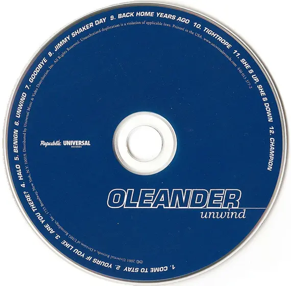 Oleander - Unwind-2