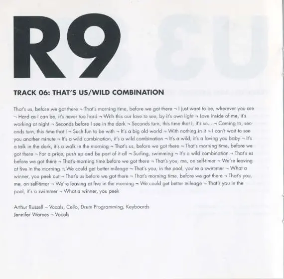 Arthur Russell - Calling Out Of Context-10