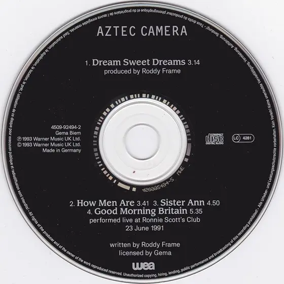 Aztec Camera - Dream Sweet Dreams-2