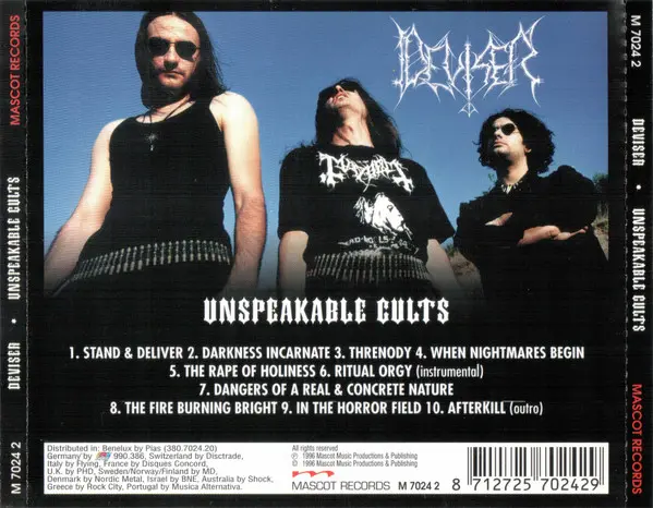 Deviser - Unspeakable Cults-1