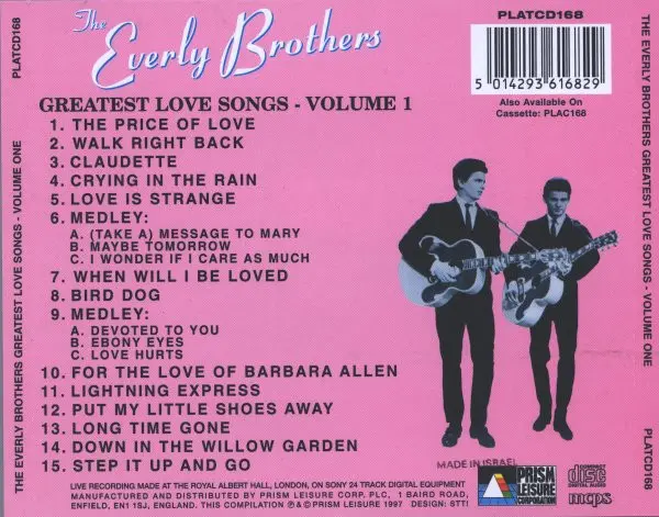 Everly Brothers - Greatest Love Songs - Volume 1-3