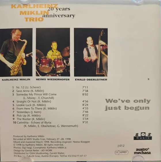 Karlheinz Miklin Trio - We've Only Just Begun-1