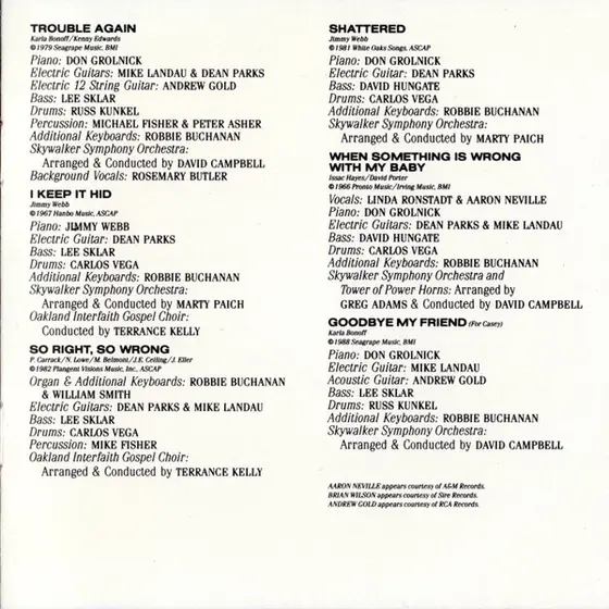 Linda Ronstadt Featuring Aaron Neville - Cry Like A Rainstorm - Howl Like The Wind-8