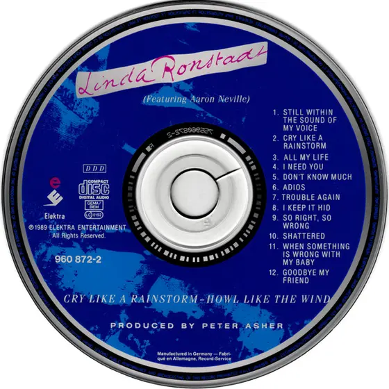 Linda Ronstadt Featuring Aaron Neville - Cry Like A Rainstorm - Howl Like The Wind-2