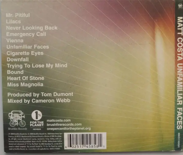 Matt Costa - Unfamiliar Faces-1