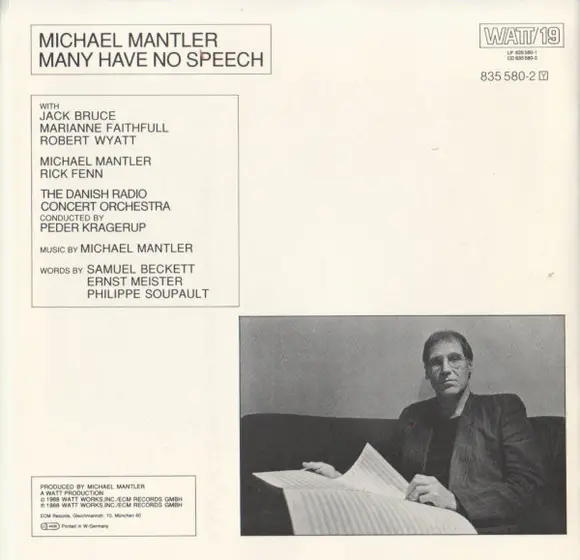 Michael Mantler - Many Have No Speech-1