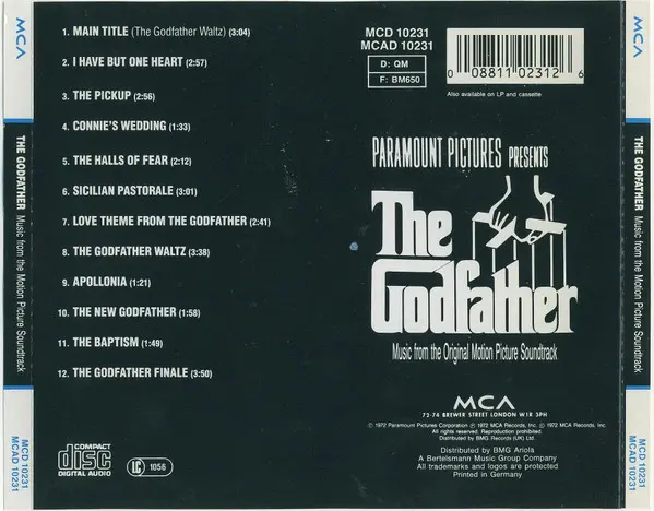 Nino Rota - The Godfather (Music From The Original Motion Picture Soundtrack)-1