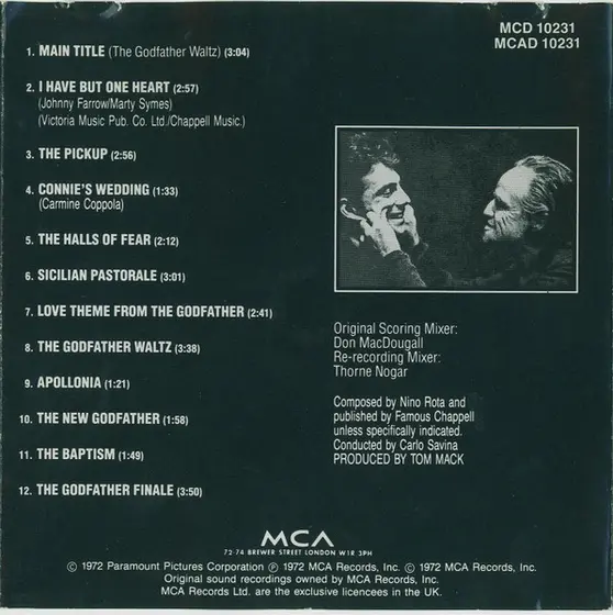 Nino Rota - The Godfather (Music From The Original Motion Picture Soundtrack)-5