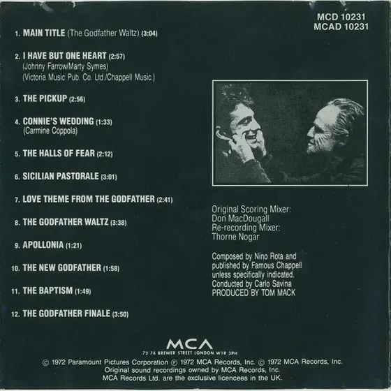 Nino Rota - The Godfather (Music From The Original Motion Picture Soundtrack)-7