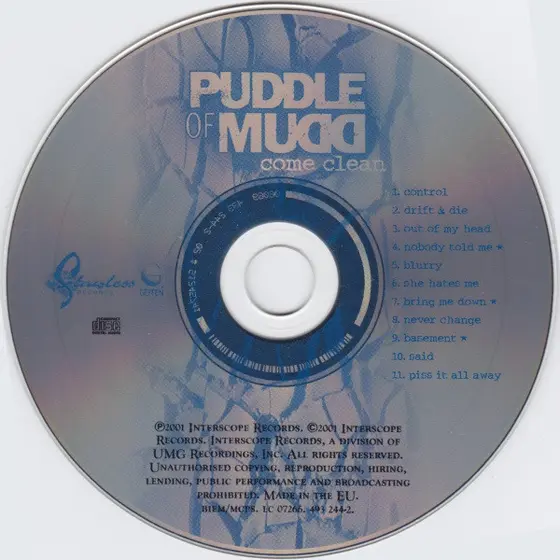 Puddle Of Mudd - Come Clean-2