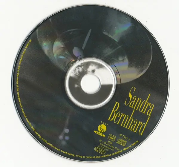 Sandra Bernhard - Excuses For Bad Behavior. Part I-2