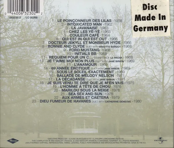 Serge Gainsbourg - Initials SG-1