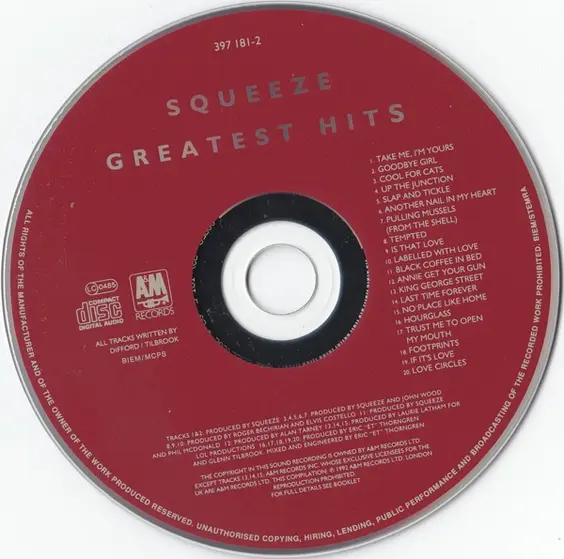 Squeeze (2) - Greatest Hits-2