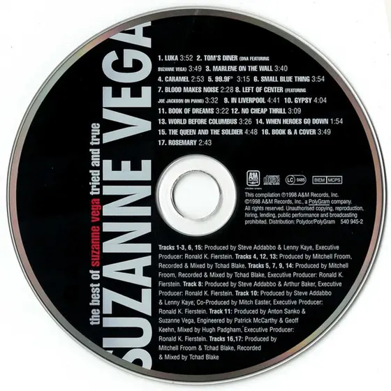 Suzanne Vega - The Best Of Suzanne Vega: Tried And True-8