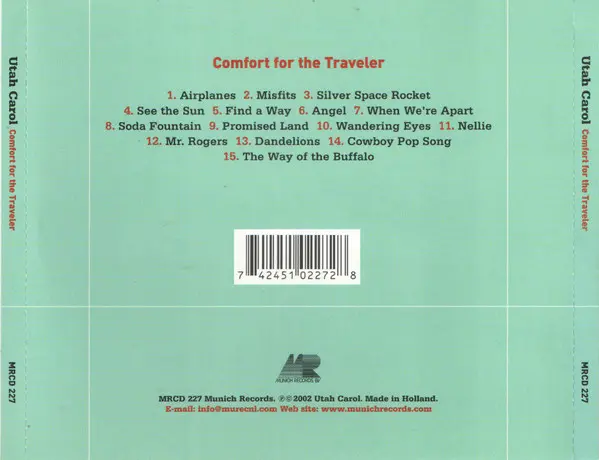 Utah Carol - Comfort For The Traveler-1