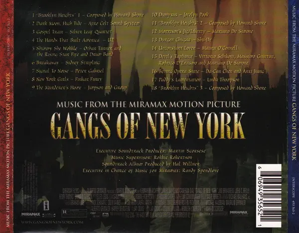 Various - Music From The Miramax Motion Picture - Gangs Of New York-2