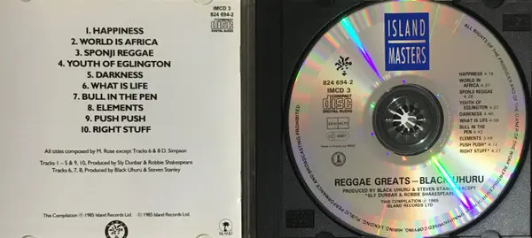 Black Uhuru - Reggae Greats-1