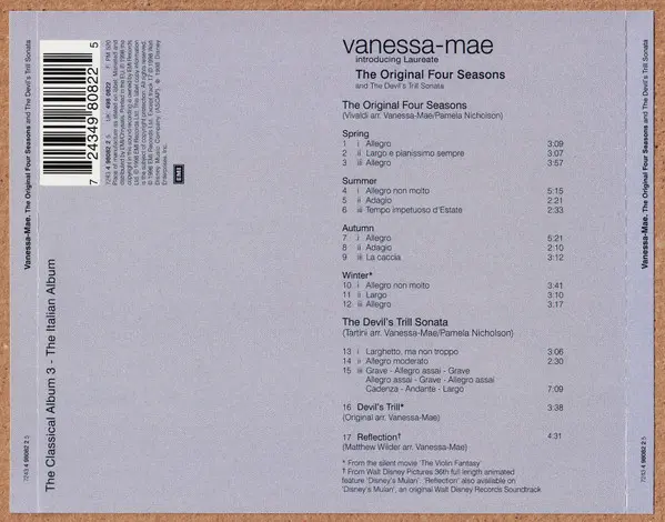 Vanessa-Mae - The Original Four Seasons And The Devil's Trill Sonata-1