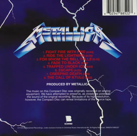 Metallica - Ride The Lightning-2