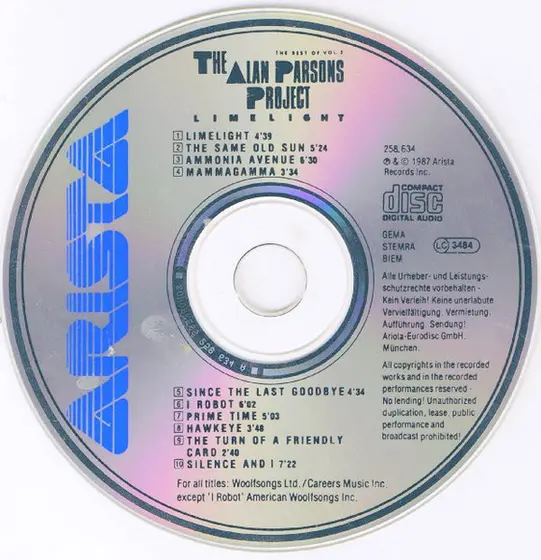 The Alan Parsons Project - Limelight (The Best Of Vol. 2)-2