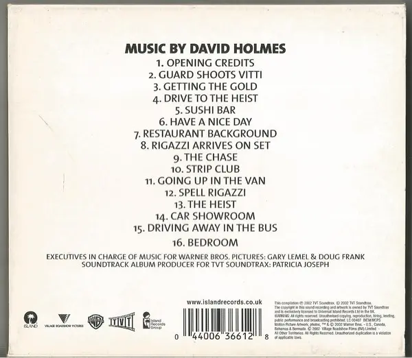 David Holmes - Analyze That (Original Motion Picture Soundtrack)-4