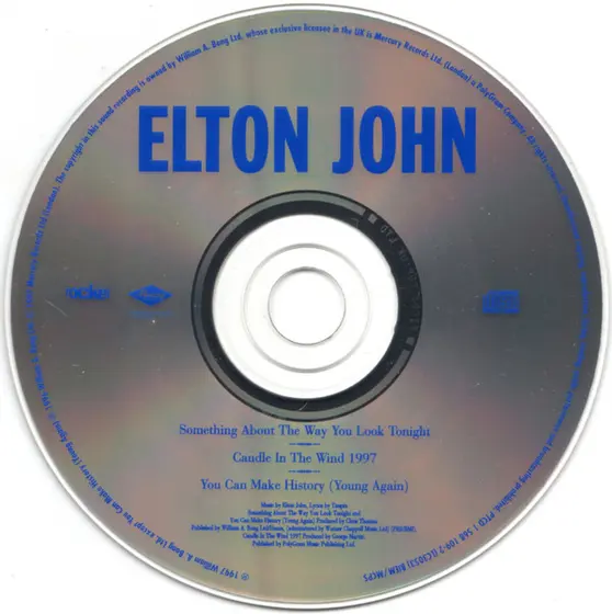 Elton John - Something About The Way You Look Tonight / Candle In The Wind 1997-3