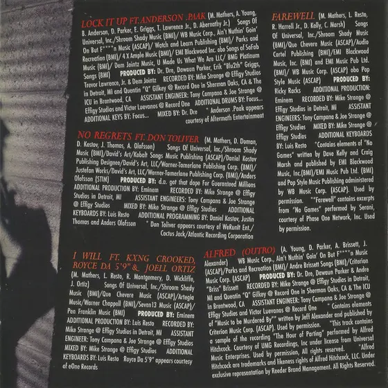 Eminem, Slim Shady - Music To Be Murdered By-10