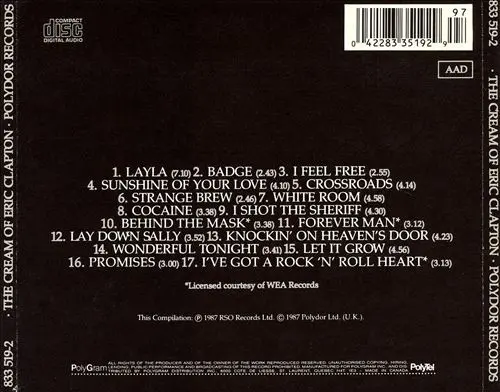 Eric Clapton - The Cream Of Clapton-1