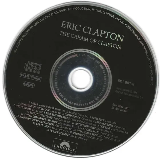 Eric Clapton - The Cream Of Clapton-3