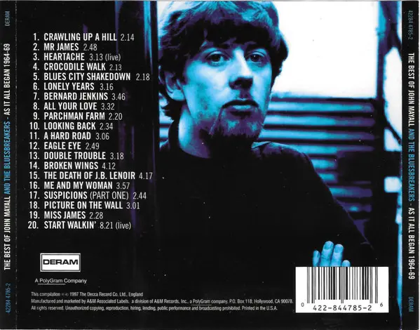 John Mayall & The Bluesbreakers - The Best Of John Mayall And The Bluesbreakers - As It All Began 1964-69-1